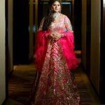 Magenta Pink Color Bridal Lehenga