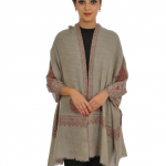 Natural Pure Pashmina Sozni Kashida Hand Embroidery Stole
