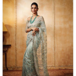 Mint Green Color Sari