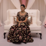 Our Client Sujata In Her Wedding Lehenga Of Wine Color