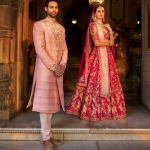 Red Embroidered Bridal Lehenga