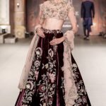 Dark Purple Color Bridal Lehenga