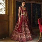 Wine Color Bridal Lehenga