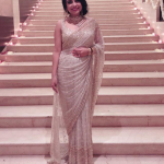Light Purple Color Party Wear Sari