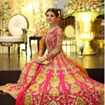 our client in a pink lehenga