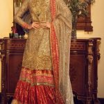 Red And Golden Color Sharara