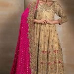Gold kalidar shirt with kamdani dupatta