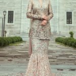 Zardoze worked shirt with farshi lehnga
