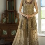 Beige color party wear