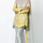 Mint blue color party and festive wear