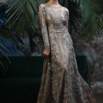Champagne color wedding gown