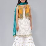 White yellow color kids wear