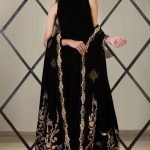 Black velvet festive and party wear