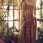Red color kalidar pishwas
