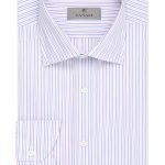 CANALI PURE COTTON DRESS SHIRT WITH MULTICOLOR STRIPES