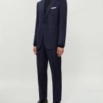 Tom Ford Dogtooth-pattern wool-and-silk blend suit