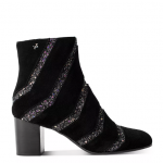 Zadig & Voltaire Women's Glitter-Striped Suede Boots