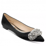 Badgley Mischka Women's Octavia Pointed-Toe Embellished Flats