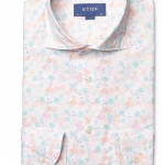 Eton Floral Print Slim Fit Dress Shirt