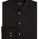 Emporio Armani Solid Regular Fit Dress Shirt