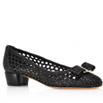 Salvatore Ferragamo Women's Vara Woven Leather Pumps