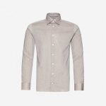 ETON Slim-fit herringbone cotton shirt
