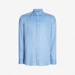 ETON Slim-fit herringbone cotton shirt