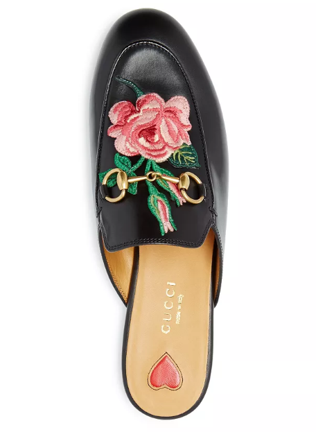 Gucci Women's Embroidered Leather 