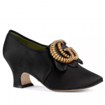 Gucci Women's Satin Double G Mid-Heel Pumps