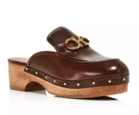 Salvatore Ferragamo Women s Cleo Leather Clogs Lady Selection Inc