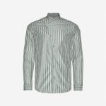 TIGER OF SWEDEN Striped wrap-around cotton shirt
