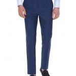 CANALI, ROYAL BLUE DRESS PANTS IN PURE WOOL