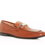 Salvatore Ferragamo Men's Shepard Marble Gancini Bit Leather Apron-Toe Loafers