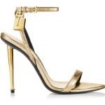 TOM FORD LAMINATED EEL PADLOCK NAKED SANDAL