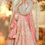 Rani pink color bridal lehenga