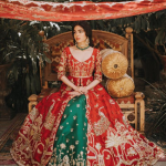 Red wedding lehenga