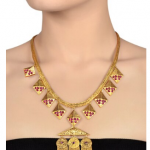 Stone Geometric Pendant Necklace
