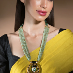 Meenakari Kundan Polki Pendant Necklace