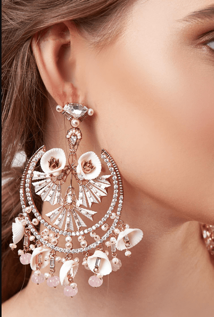 Pastel Paradise Crystal Chandbalis