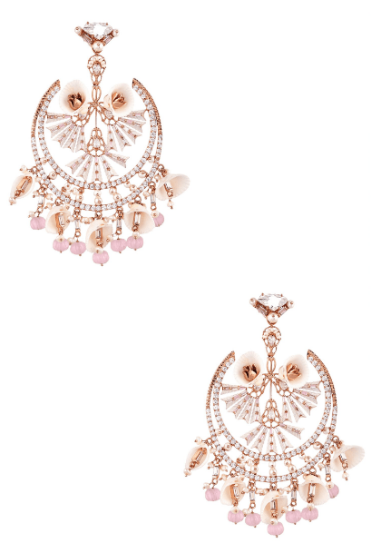 Pastel Paradise Crystal Chandbalis - Image 2