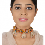 Handcrafted Bead Tassel Choker