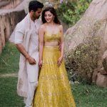 Yellow color lehenga set