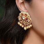 Polki Floral Studs