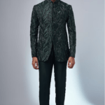 Green Suiting Jodhpuri Bandhgala Set
