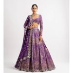Purple Heavy Multi Color Lehenga Set