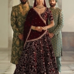 Sabyasachi Inspired Dark Burgundy Wedding Lehenga