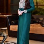Emerald Green Color Gown Style Pakistani Dress