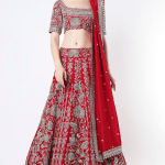 Red Zardozi Lehenga Set