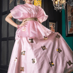 Pink Silk Skirt Set For Girls