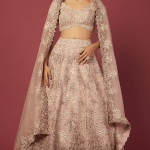 Blush Pink Embroidered Lehenga Set